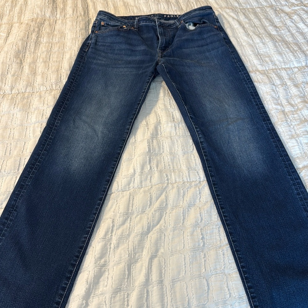 American Eagle Mens Blue Jeans 34 x 36
Air flex + 
Original Straight